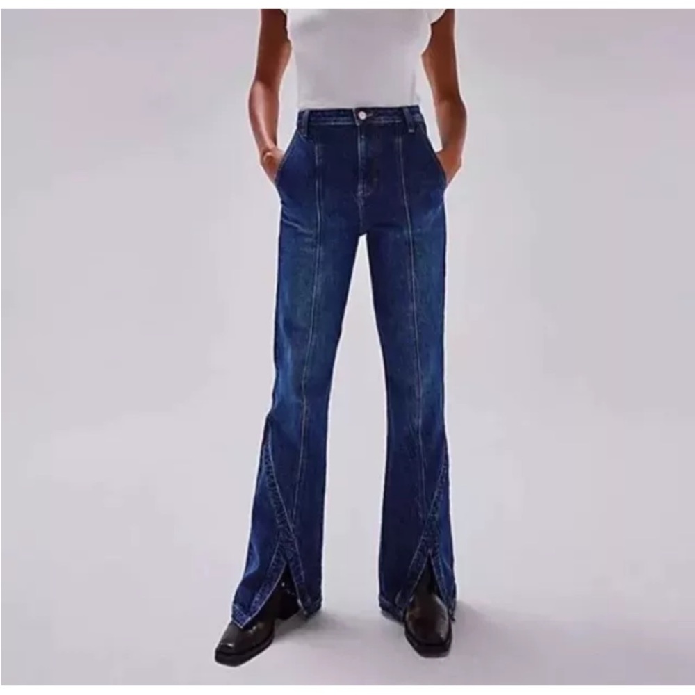 Free People Curvy Mona High Rise Flare jeans